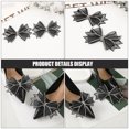 thumbnail image 4 of 1 Pair Bowknot Shoe Charms Rhinestone Decorations for Weddings and DIY Projects, 4 of 9