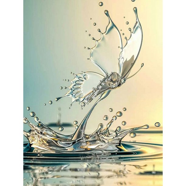 Taladro Pintura Diamante (DE2887) 5D DIY Onda de agua completa Punto de cruz Mosaico Kit Craft 50x70cm Hugtrwg Para estrenar