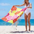 thumbnail image 2 of REGALWOVEN Oversized Beach Towel, Quick Dry and Lightweight Pool Towels for Travel, Sport, Camping Fruit-Pattern 28" x 56", 2 of 7