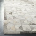thumbnail image 4 of SAFAVIEH Studio Leather Salima Geometric Area Rug, Grey/Ivory, 8' x 10', 4 of 6