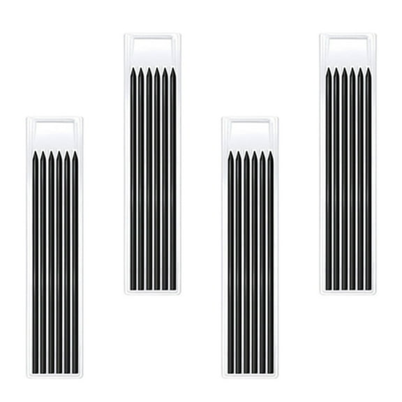 KALLORY Woodworking Marker Pencils Refill Graphite Black 24Pcs 4.72X0.08X0.08 Inch For Carpenters