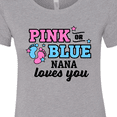 thumbnail image 4 of Inktastic Pink or Blue Nana Loves You Women's T-Shirt, 4 of 5