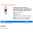 thumbnail image 2 of Alternator and Power Steering Accessory Drive Belt - Compatible with 2002 - 2004 Subaru Outback 2.5L H4 2003, 2 of 2
