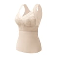 thumbnail image 7 of Soyumi Women's Sleeveless Tank Tops, Square Neck Slim Fit Camisole Warm Base Layer Underwear Vest Cotton Camisole Sleeveless Undershirt, Beige, 7 of 7