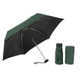 thumbnail image 4 of Portable Pocket Umbrella, 5-Fold Flat Design Lightweight Sun & Rain Umbrella With Compact Size For Daily Commute, Travel, Outdoor Activities - Dark Green, 4 of 4