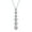 Clear-Apr, variant on Womens Modern Bridal Linear Graduated CZs Drop Earrings CZ Front Back Ear Jacket Long Cocktail Party