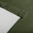 thumbnail image 3 of SUN+BLK 52" x 95" 2-Pack Velvet Total Blackout Curtain Set, Olive, 3 of 10