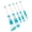 Blue gradient A, variant on Aellinatey Multifuntional Makeup Brush Eyeshadow Brush Metal Handle Makeup Brushes
