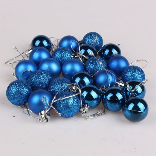 Xihbxyly Adornos Navideños de Plástico Irrompible, 18 Estilos Únicos Pintados, Ideales para Fiestas, Decoración Navideña para El Hogar, Versátiles para Diversos Ambientes, Paquete de 24, Tamaño de 3