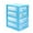 B, variant on DELESYS Small Desktop Drawer Storage Unit, 5-Drawer Unit, Plastic Mini Organizer with Drawers, Organizer Box Storage Container Case, Sky Blue 5 Layers