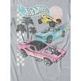 thumbnail image 3 of Hot Wheels Retro Car Graphic Short Sleeve T-Shirt for Women (Sport Grey, S-XXL), 3 of 4