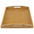thumbnail image 2 of Wooden Tray With Handles, Living Room Coffee Table Footstool Tray, 2 of 5