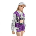 thumbnail image 4 of LOLANTA Girls Sequin Dance Suit 4PCs Sparkle Hip Hop Jazz Dance Dresses Modern Dancing Outfits 4-16, 4 of 6