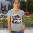 thumbnail image 4 of Shelby Cars Sketch Women's V-Neck T-shirt Mustang Racing American Muscle Car GT500 Cobra Performance Powered by Ford Tee, 4 of 7