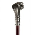 thumbnail image 2 of Design Toscano Cobra Pewter Walking Stick, 2 of 2