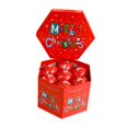 thumbnail image 4 of 14 piezas de adornos navideños decorativos para árbol de Navidad colgantes irrompibles Alce rojo y blanco, 4 of 9