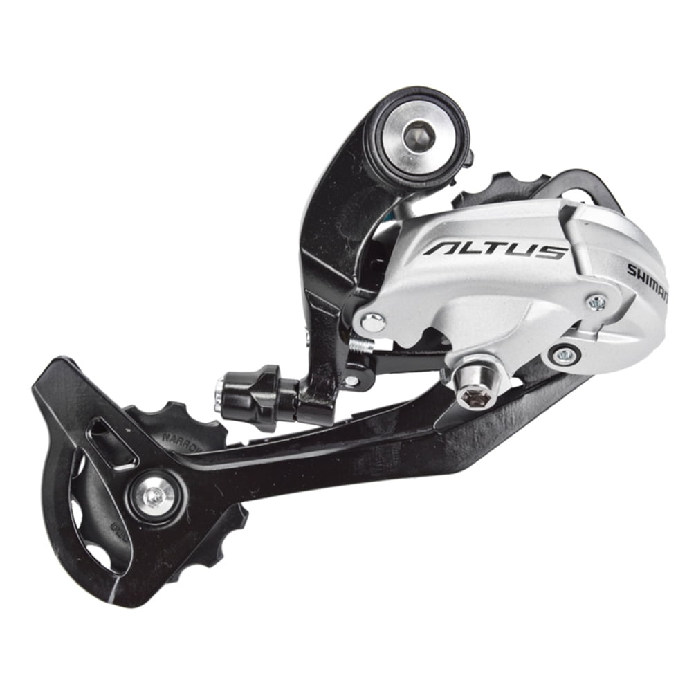 Black New Shimano Altus RD-M370-SGS 9-Speed MTB Bike Rear Derailleur Long Cage