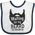 thumbnail image 3 of Inktastic Waiting for My Beard to Grow in Boys Baby Bib, 3 of 4