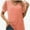 Pink, variant on Womens Summer Casual Shirts Short Sleeve Tunic V Neck Trendy Blouses Tops