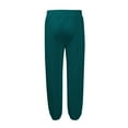 thumbnail image 6 of Dresfit Mens Baggy Joggers Cotton Cuffed Sweatpants Fall Drawstring Baggy Solid Running Trousesrs Straight Leg Loose Fit Thicken Plus Size Sweat Pants Turquoise XL, 6 of 8