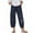 #7-Navy, variant on Pntutb Womens Pants,Women's Summer Casual Loose Cotton and Linen Pocket Printing Trousers Pants