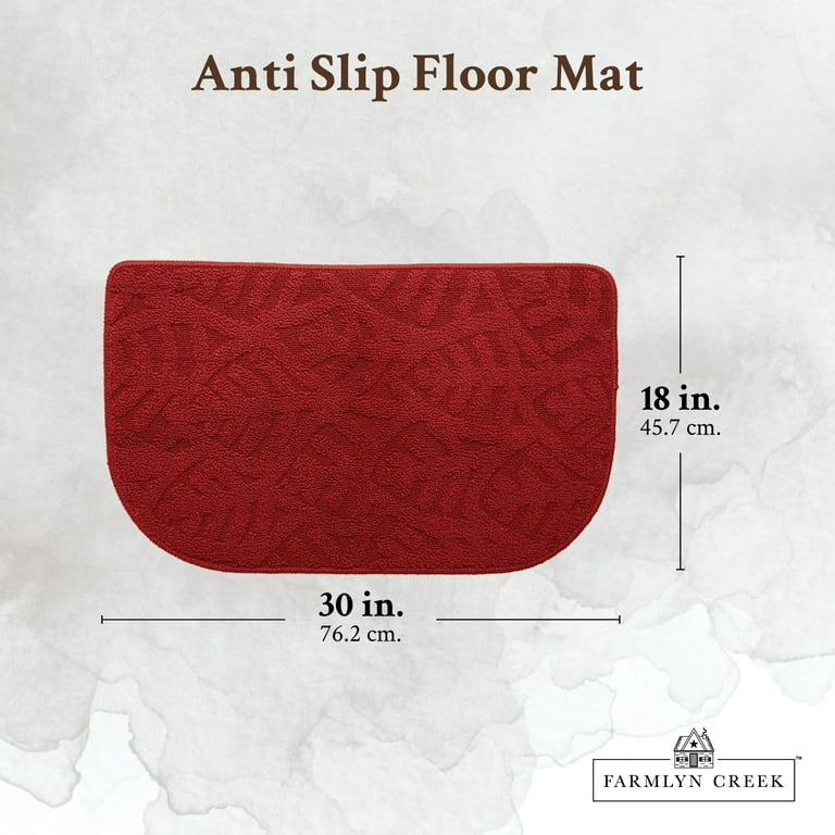 40*120 & 40*60 Cm, Kitchen Mat,Anti Slip, Red, Rubber, Standard