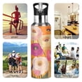 thumbnail image 7 of Yayeee 20oz Insulated Water Bottle Double Wall Stainless Steel with Flip Straw Lid, Abstract Floral, 7 of 7