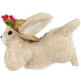 thumbnail image 6 of Northlight Rabbit with Floral Straw Hat Easter Figurine - 8.75" - Beige, 6 of 6