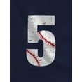 thumbnail image 2 of Tstars Boys Unisex Birthday Gift for 5 Year Old Graphic Tee 5th Birthday Gift for Five Year Old Birthday Baseball Shirts for Boy B Day Birthday Party Toddler Kids Graphic T Shirt, 2 of 6