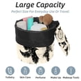 thumbnail image 2 of PhooArto Drawstring Cosmetic Bag, Barrel Shaped Portable Travel Makeup Bags, Dreamcatcher Black Crow Pattern Large Capacity Waterproof Multifunctional Bucket Toiletry Bag, 2 of 6