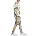 thumbnail image 5 of Men's Gold Accent Tiger Print Track Suits 2 Piece Sweatsuit Set ST556 - White - 5X-Large - Q1B, 5 of 7