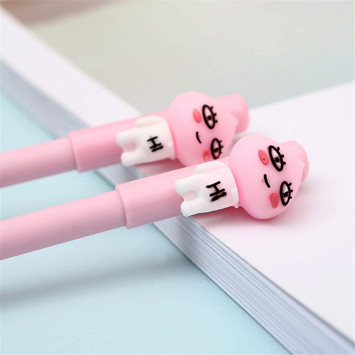 A Set of 6pcs Animal Picture Kawaii Cute Stationery Gel Pens 