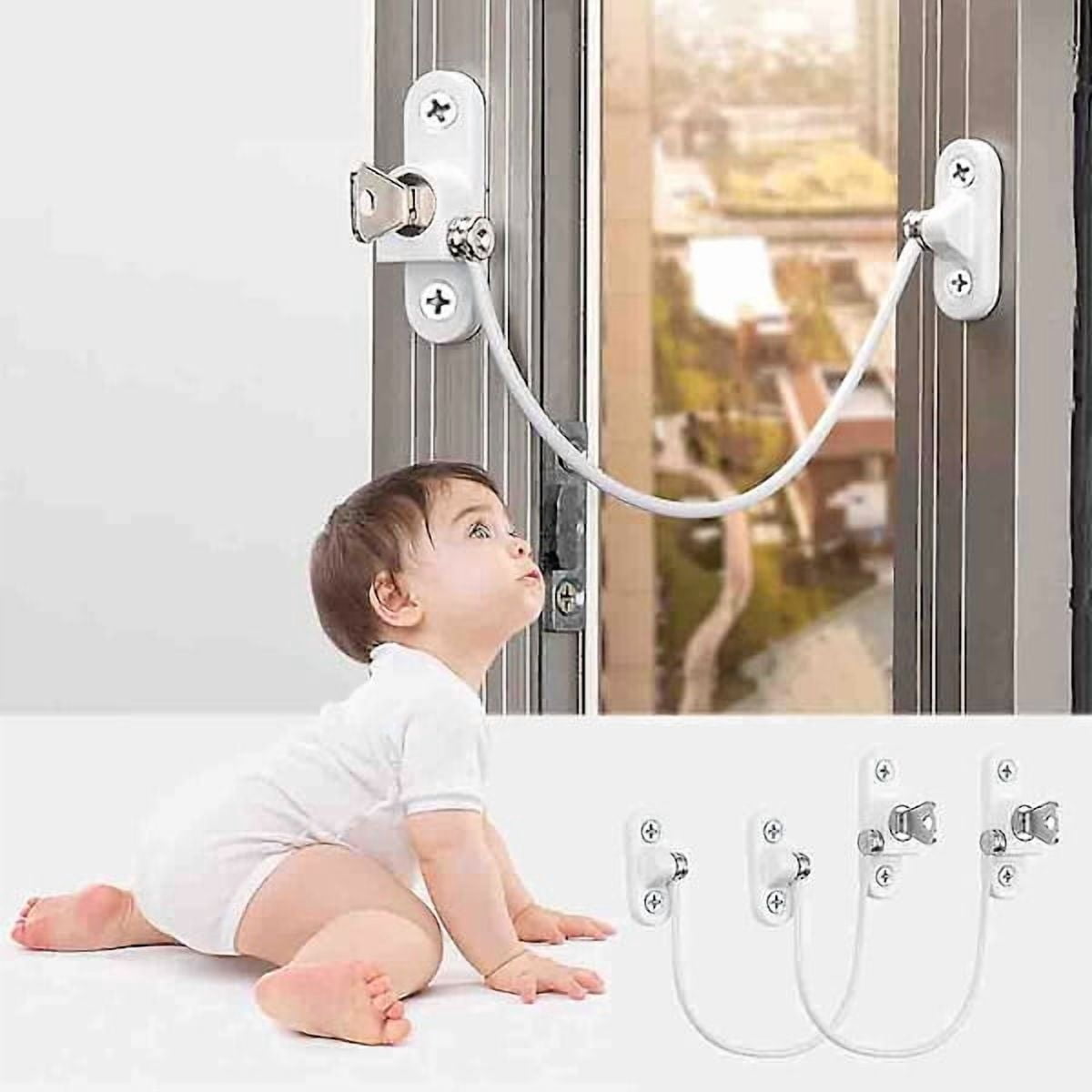 pcs Window Limiter Lock Window Limiter Baby Window Lock Window Lock Door Lock COLOR: White