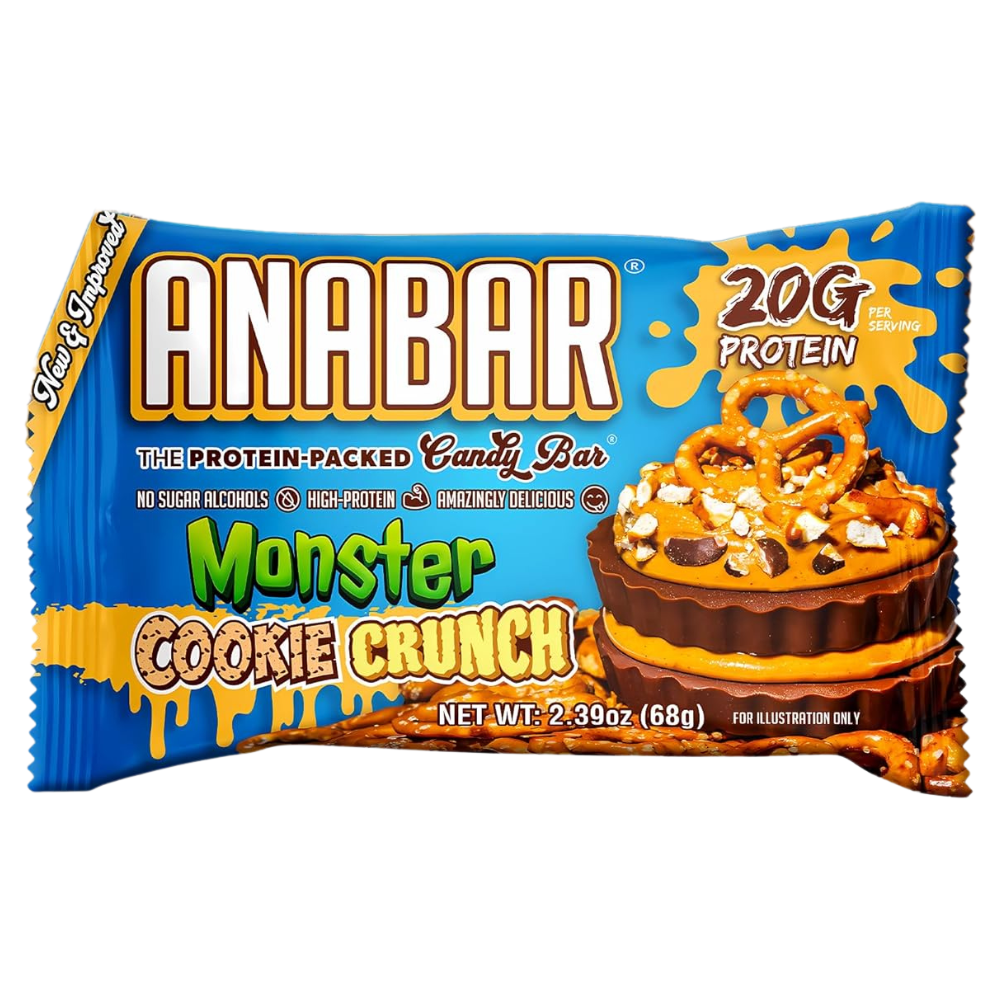 Anabar Protein Bars 5 bars-Smores, Cookies, Cereal, Monster, Peanut Butter 21g