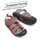 thumbnail image 4 of Sandalia deportiva cerrada para niños DREAM PAIRS gris y roja talla 1, 4 of 6