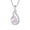 Pink Opal, variant on Infinity Teardrop Pendant Necklace for Women 925 Sterling Silver Blue Opal Jewelry