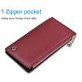 thumbnail image 4 of Tekcoo Womens RFID Bifold Multi Card Case Thin Wallet with Zipper Pocket, 4 of 8