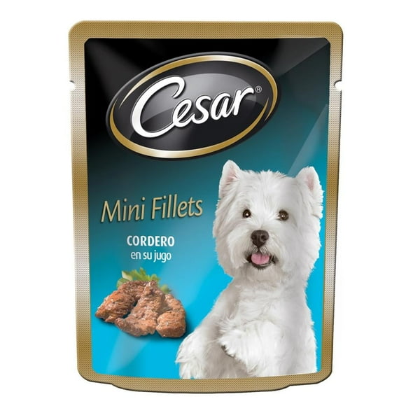 Alimento para Perro César Mini Fillets Cordero en su Jugo 75 g