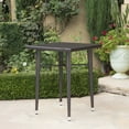 thumbnail image 4 of Colburn Outdoor 5 Piece Multi-brown Wicker Square Bar Table Set, 4 of 5