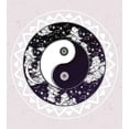 thumbnail image 3 of Mystic Duvet Cover Set, Yin-Yang with Round Pattern Represents the Universe Boho Design, Decorative 3 Piece Bedding Set with 2 Pillow Shams, Queen Size, Black White Beige, by Ambesonne, 3 of 3