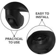 thumbnail image 3 of LULULION 2Pcs Black Universal Replacement Wheels for Suitcase Smooth Rolling, 3 of 8