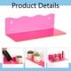 thumbnail image 4 of Exhibidor de pared acrílico, juego de 4 estantes flotantes rosas para el hogar. Repisas colgantes para almacenamiento., 4 of 9