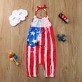 thumbnail image 4 of Qopobobo Fourth July Baby Outfit Toddler Girls Dresses Sleeveless Back Bowknot Dress Baby Girl Summer Clothes Kids Birthday Party Sundress 1-7 Years Red,2-3 Years, 4 of 4