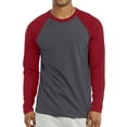 thumbnail image 2 of 3 Packs of Top Pro Men & Women Long Sleeve Baseball Raglan Tee Shirt Top (S-3XL), 2 of 4