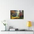 thumbnail image 6 of Autumn Forest Sunlight Shine Orange Tree Nature Wilderness Photography Canvas Wall Art for Home Decor Ready-to-Hang, 6 of 18