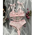 thumbnail image 7 of Pink Lace Teddy Bodysuit Lingerie, 7 of 7