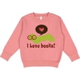 thumbnail image 2 of Inktastic I Love Books Bookworm Toddler Sweatshirt, 2 of 4