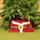 thumbnail image 1 of Falda para árbol de Navidad con forma de triángulo y cinturón de Papá Noel de 50 cm x 32 cm, 1 of 1