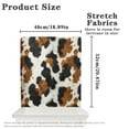 thumbnail image 6 of TSOVTHRID Classic Cow Print Breathable Chair Back Cover Chairs Slipcovers Removable Chair Back Protector Slipcovers for Home Kitchen Dining Room Decoration, Set of 4, 6 of 7