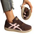 thumbnail image 4 of Willtoo Womens Sneakers Mesh Breathable Lace Up Low Top Color Block Walking Shoes Lightweight Round Toe Casual Flat Trainers, 4 of 5